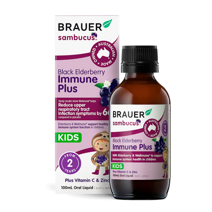 Brauer Sambucus Black Elderberry Immune Plus Kids 100ml