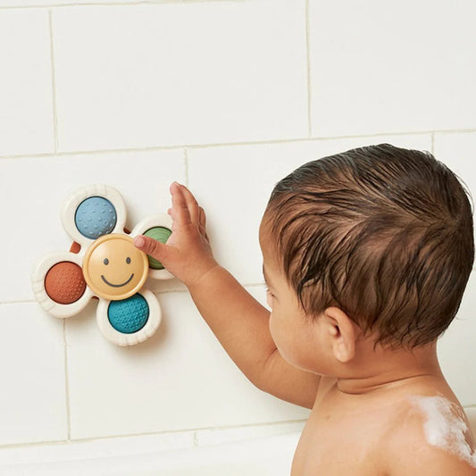 Itzy Ritzy Pop & Whirl Fidget Spinner Travel & Bath Toy