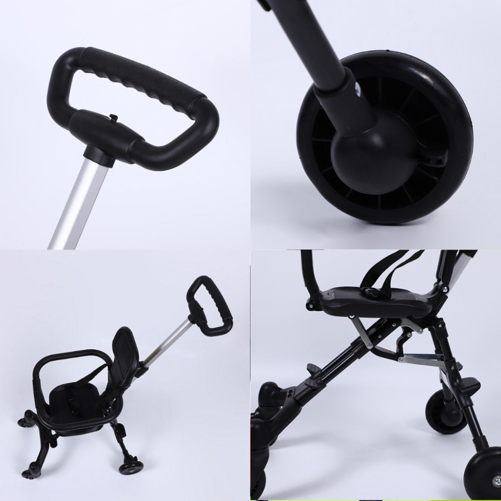 Yoji Baby 2-Way Stroller Bike Lightweight Foldable Compact Baby Stroller Reversible Seat