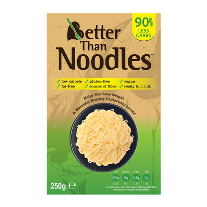 Better Than No Drain Konjac Noodles 250g (Gluten Free, Keto Friendly, Low Calorie)
