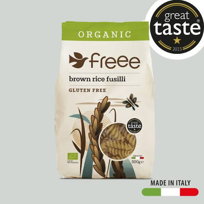 Freee Brown Rice Fusili Pasta 500g (Gluten Free, Organic, Vegan)