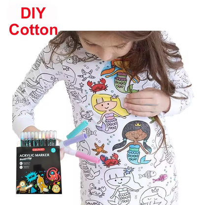 Snooze Avenue Coloring Pajamas for Kids