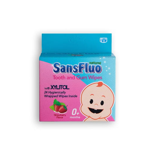 Sansfluo Natural Tooth & Gum Wipes 24’s