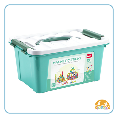 Kiddora Kebo Magnetic Sticks (108 pcs)