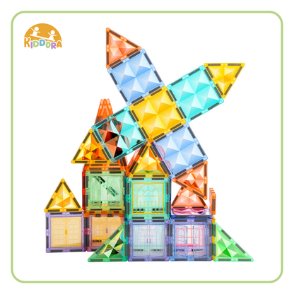 Kiddora Kebo Starshine Magnetic Tiles (100pcs)