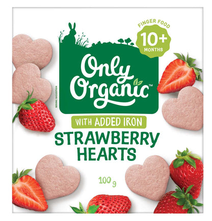 Only Organic Strawberry Vanilla & Spelt Biscuits 100g [10mos+]