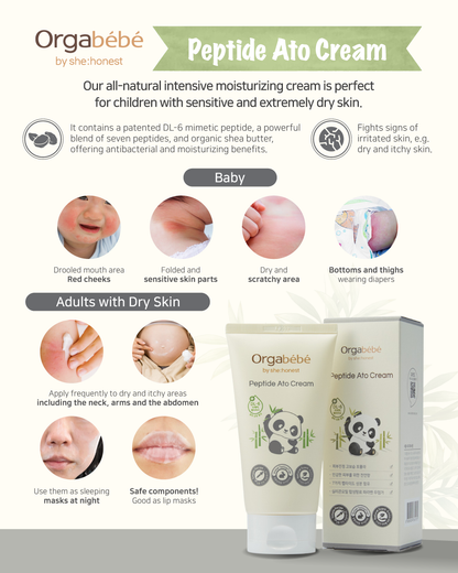 Orgabebe Peptide Ato Cream 150mL