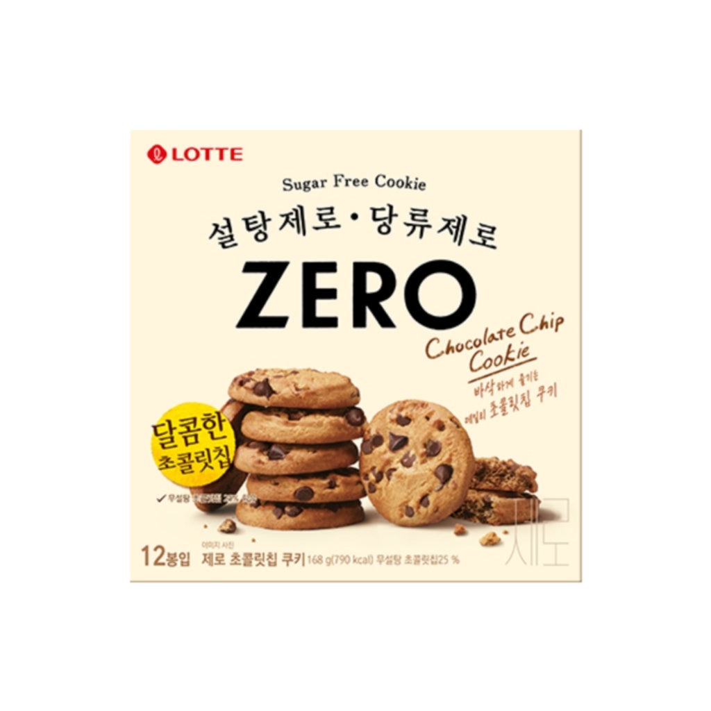 Lotte Zero Chocolate Chip Cookies (168g)