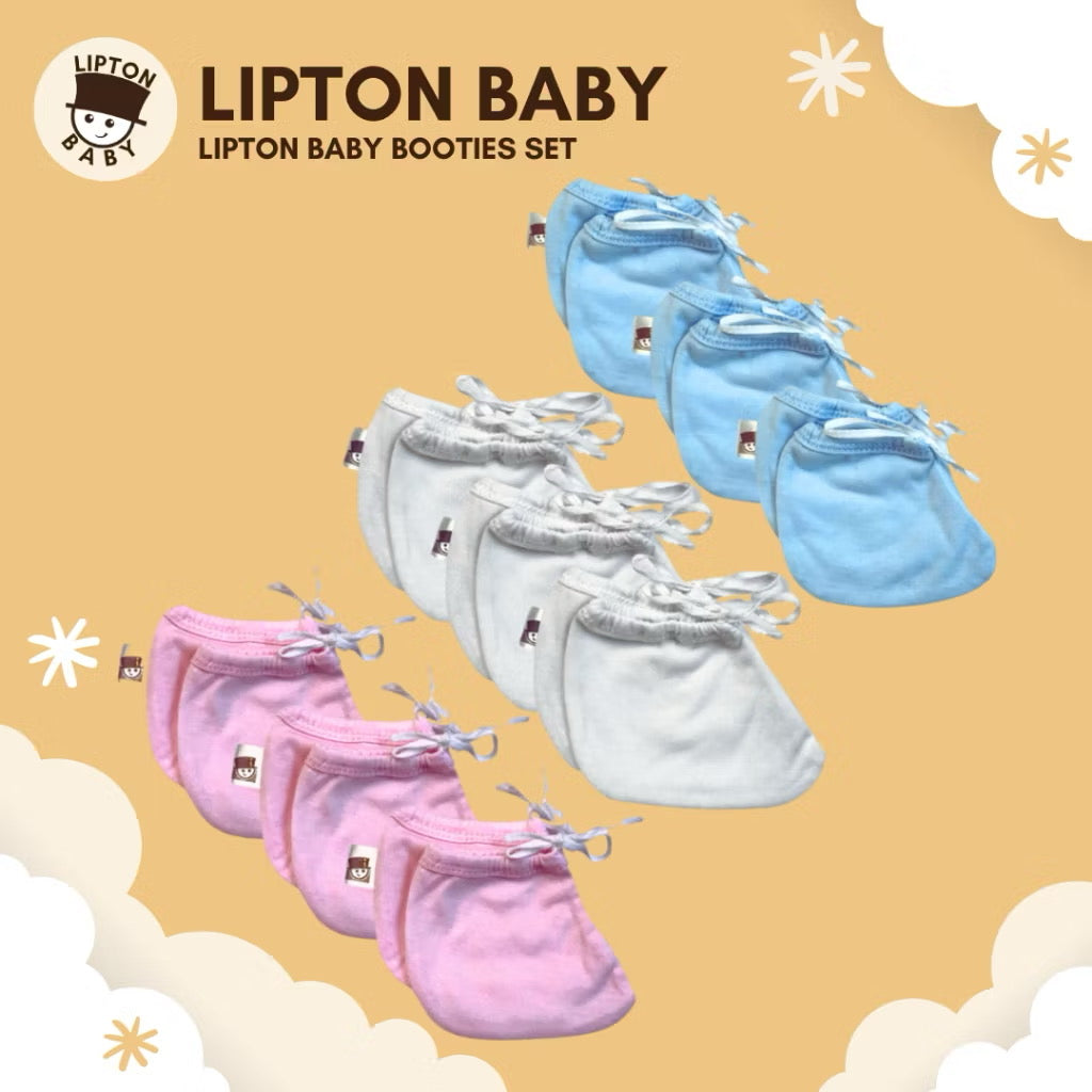 Lipton Baby Tie Booties: Set of 3