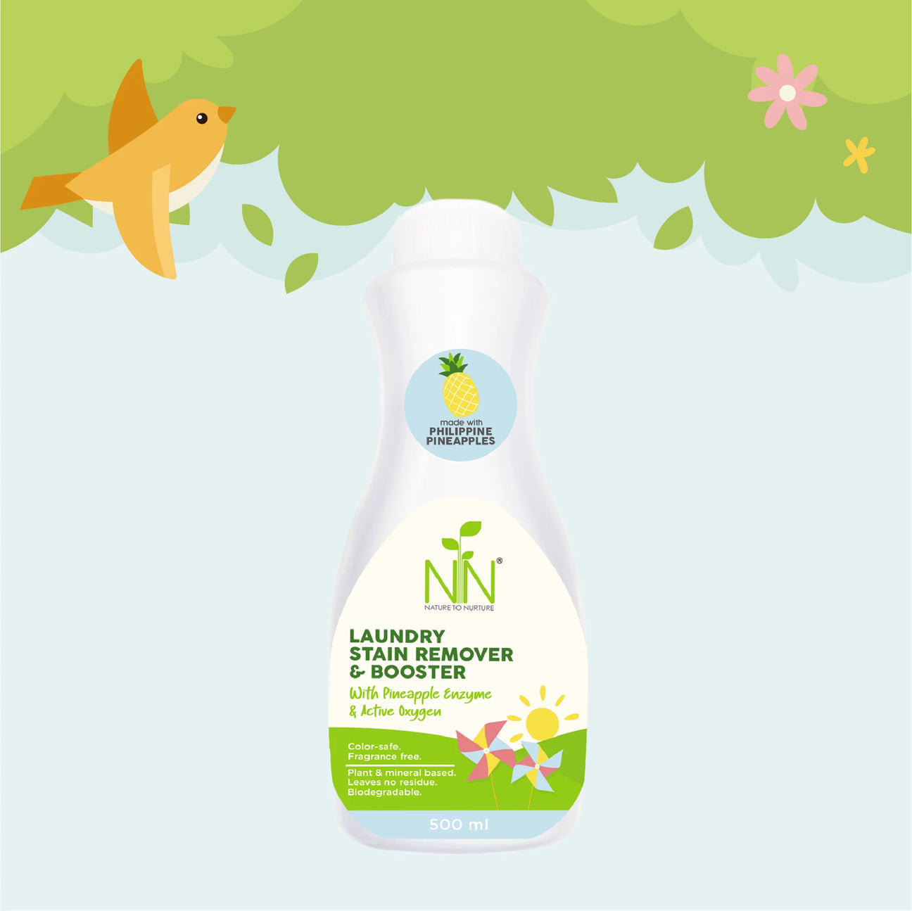 ￼Nature to Nurture Laundry Stain Remover & Booster 500ml