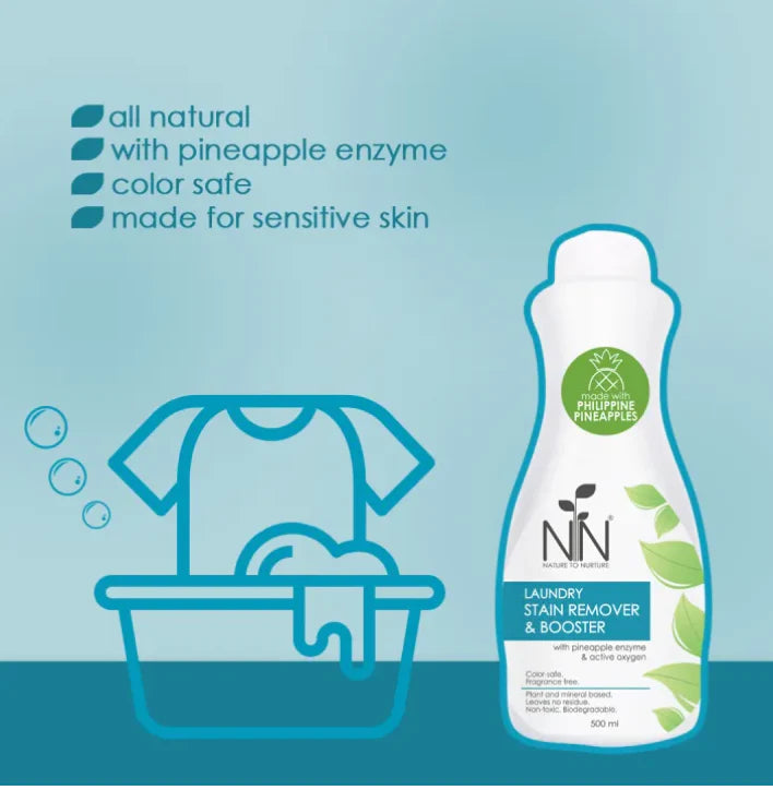 ￼Nature to Nurture Laundry Stain Remover & Booster 500ml