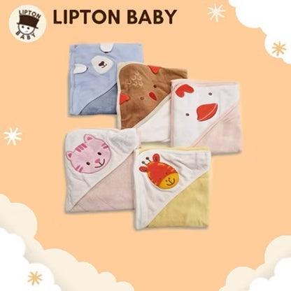 Lipton Baby Bath Towel (Animal Print)