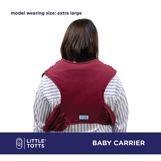 Little Totts Baby Carrier - Easy Wear T-shirt Like Cloth Baby Carrier (Gray Color)