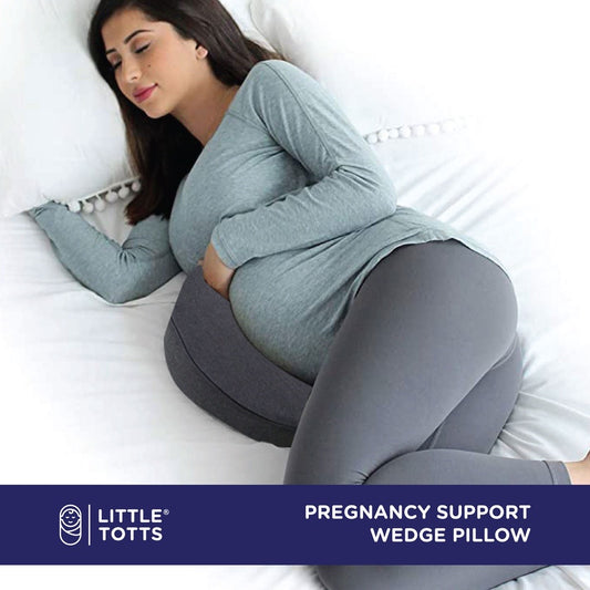 Little Totts Pregnancy Belly Support Wedge Pillow