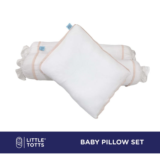 Little Totts Baby Pillow Set, Prevent Flat Head