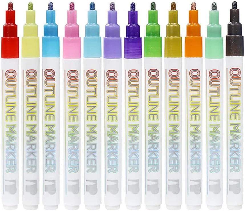 Kirin Outline Markers Set of 12