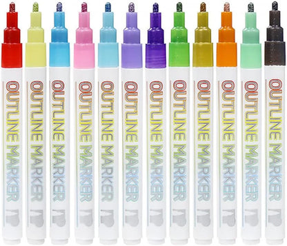 Kirin Outline Markers Set of 12