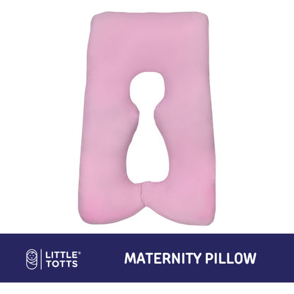 Little Totts Maternity Pillow (U-Shaped with Belly Support Hole)