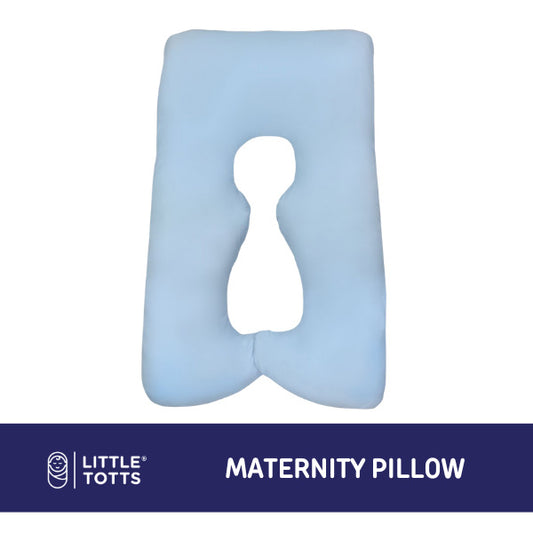 Little Totts Maternity Pillow (U-Shaped with Belly Support Hole)