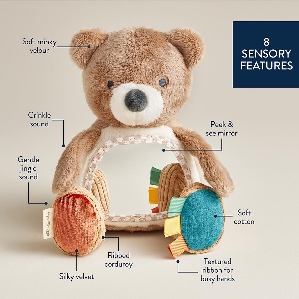 Itzy Ritzy Bitzy Mirror Sensory Tummy Time and Travel Toy