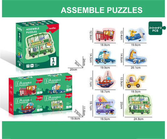 Little Fat Hugs Vehicle Jigsaw Puzzle