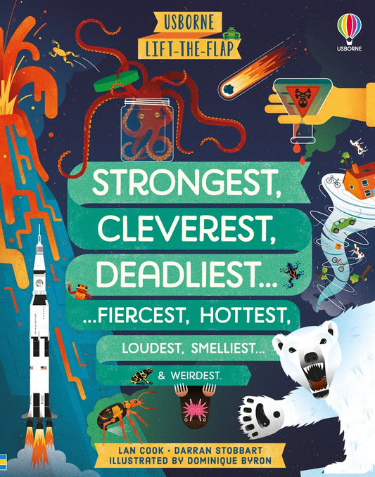 LFH Usborne Lift the Flap Strongest , Cleverest, Deadliest