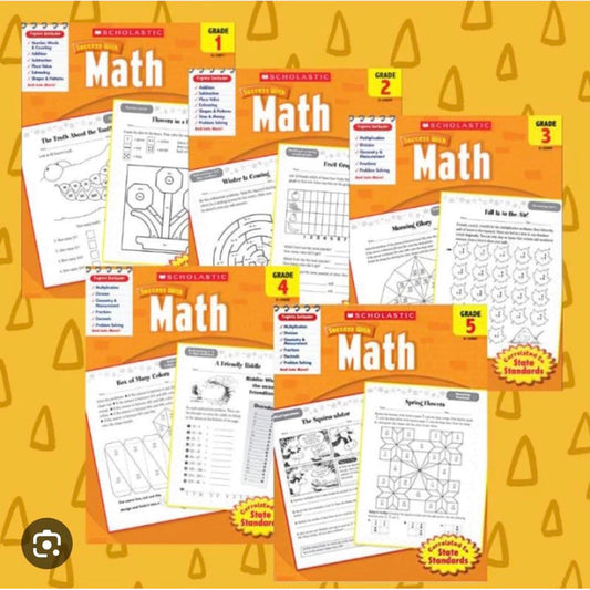 LFH Scholastic Success with Math Set Grade 1-5 Activity Book