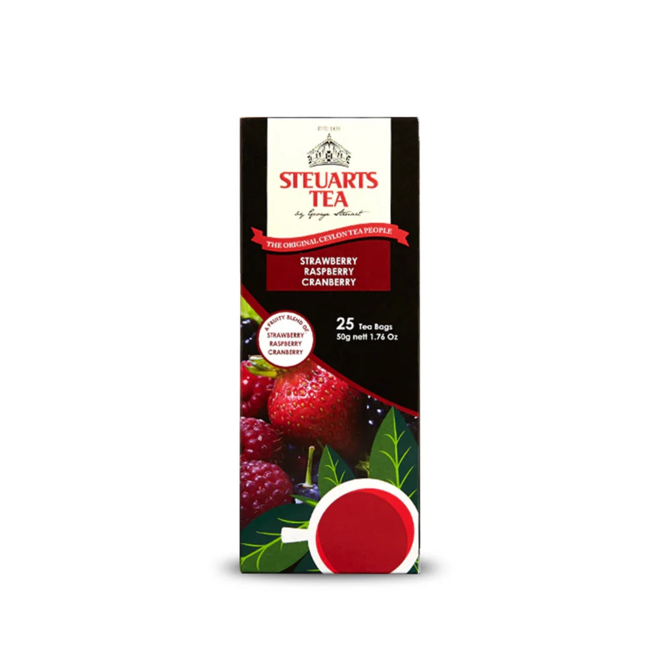 Steuarts Strawberry, Raspberry And Cranberry Tea (25 Bags)