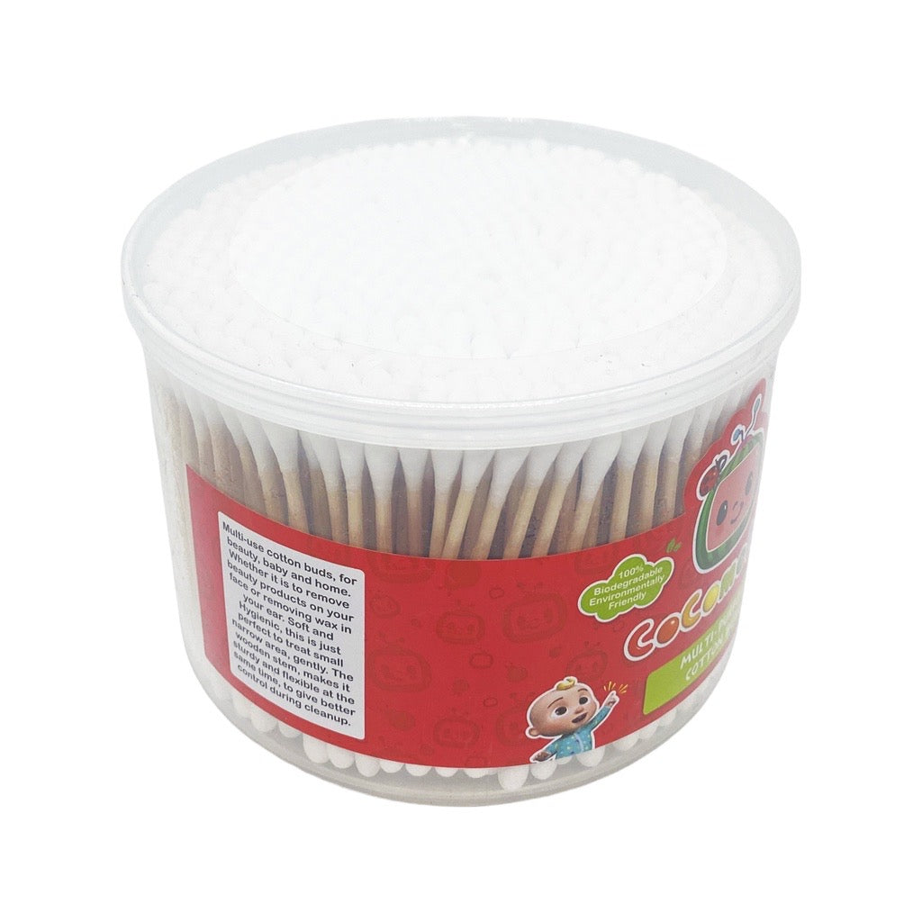 Tender Luv CoComelon Cotton Buds Cotton Swab 500 tips Wood Stem for Baby and  Adult