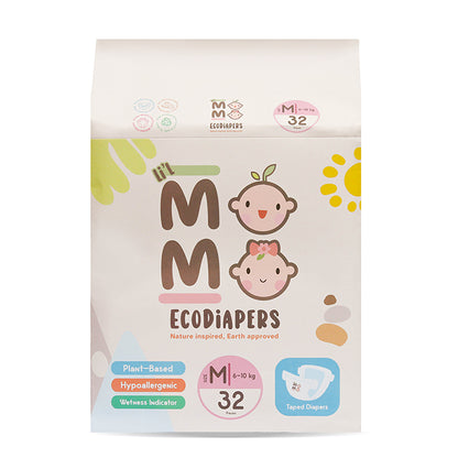 Lil Momo Eco Diapers (Biodegrable, Plant Based, Hypoallergenic )