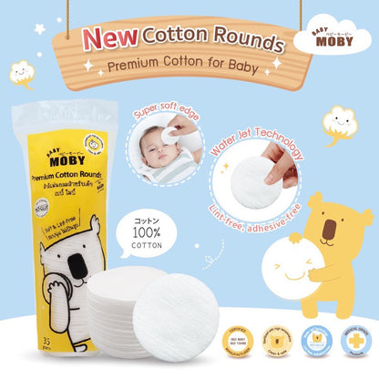 Baby Moby Premium Cotton Rounds (35 grams)