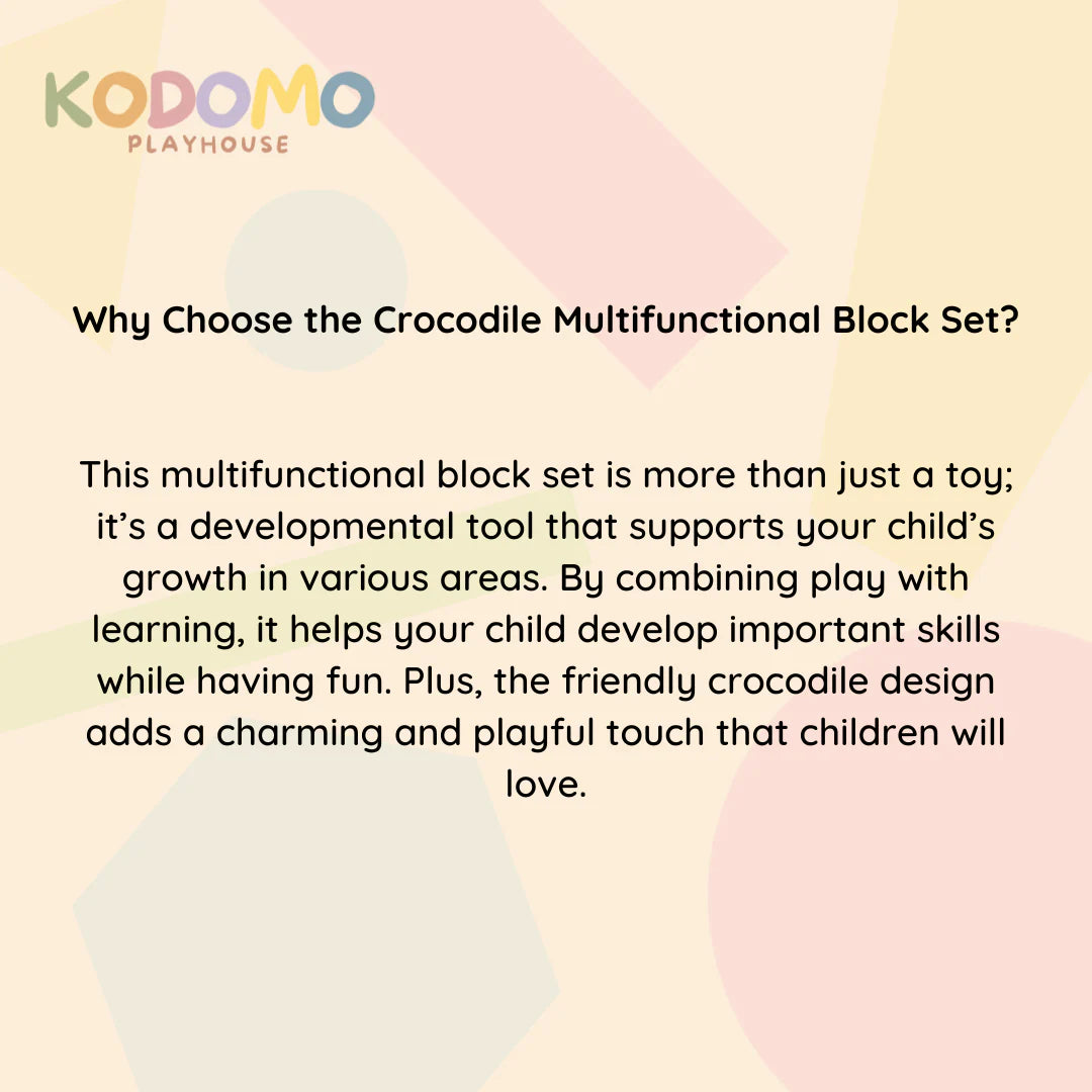 KODOMO PLAYHOUSE - MULTIFUNCTIONAL BUILDING BLOCKS MATCHING GAME