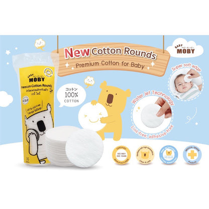 Baby Moby Premium Cotton Rounds (35 grams)