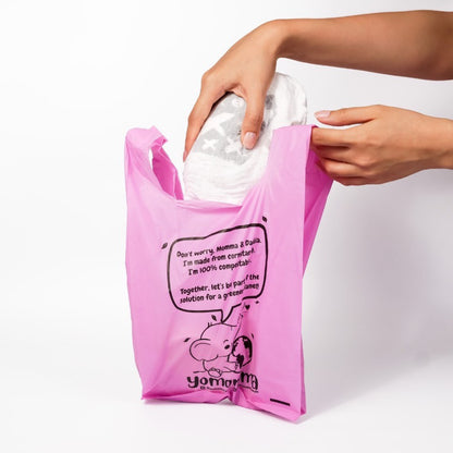 Yomomma 100% Compostable Diaper Bags 70pcs