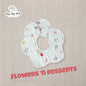 Bao Bei PH Law Petal Rotating Gauze Bib or Towel for Newborn Baby Drool Washcloth  with Liner