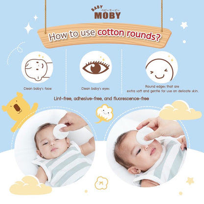 Baby Moby Premium Cotton Rounds (35 grams)