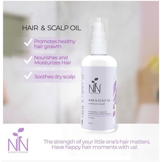 NATURE TO NURTURE HAIR AND SCALP BABY OIL