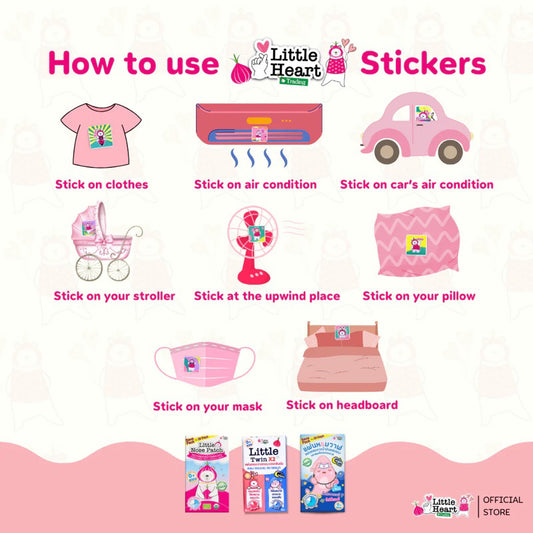 Little Heart Little Nose Daytime Onion Sticker Patch 30s