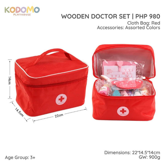 Kodomo Playhouse Wooden Doctor Playset