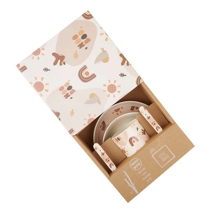 CLEARANCE Nooboo Little Foodies Plant Fibre 5 pc. Dinnerware