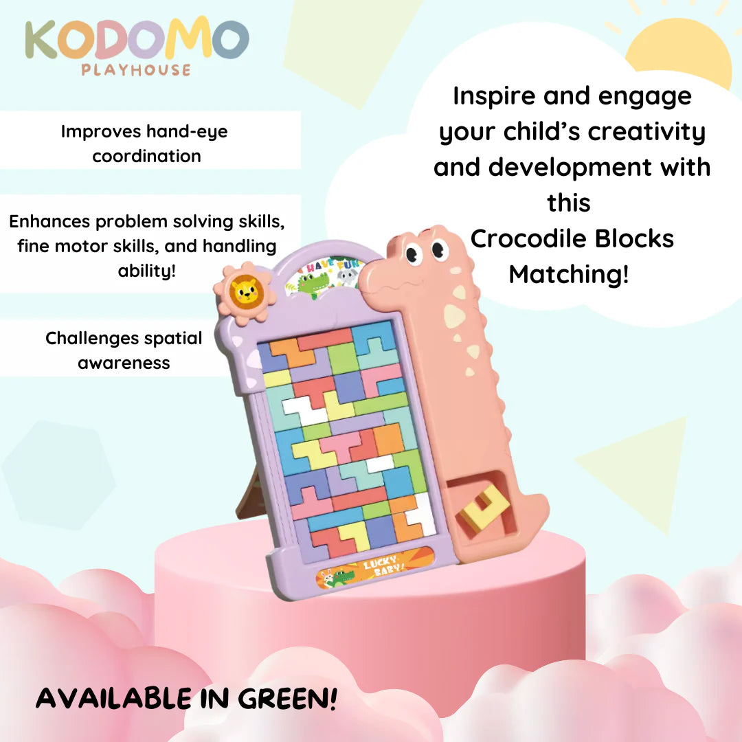 KODOMO PLAYHOUSE - MULTIFUNCTIONAL BUILDING BLOCKS MATCHING GAME