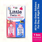 LITTLE HEART LITTLE TWIN X2 - 6 DAYTIME STICKERS + 6 NIGHT-TIME ALL-IN-ONE Organic Onion Stickers