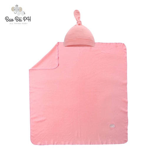 Bao Bei PH x Miracle Baby Tyler Matching Swaddle Blanket and Hat Beanie for Newborn Baby 1 Pair