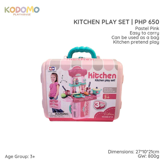 KODOMO PLAYHOUSE 3 IN 1 KITCHEN PLAY SET