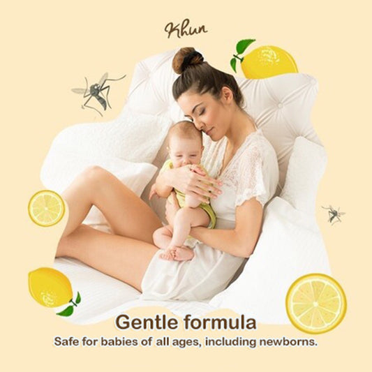 Khun Organic Anti-Mosquito Repellent Body Lotion 50ml -  lemon chemical-free for baby and kids