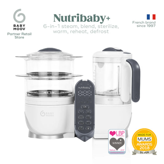 Babymoov Nutribaby+ 6-In-1 Multi-Purpose Baby and Adult Food Processor