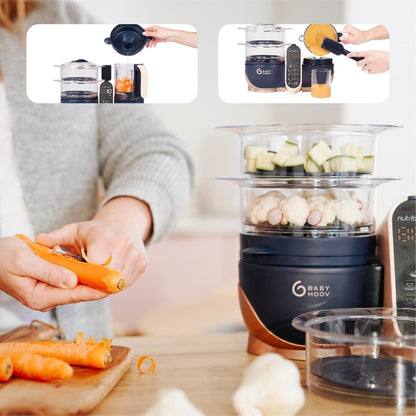 Babymoov Nutribaby+ XL 6-In-1 Large Capacity Multi-Purpose Baby and Adult Food Processor