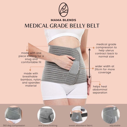 Mama Blends Postpartum Belly Binder Support Belt