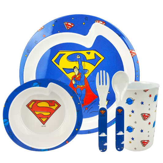 Tender Luv Justice League 5pcs Kids Starter Feeding Meal Set