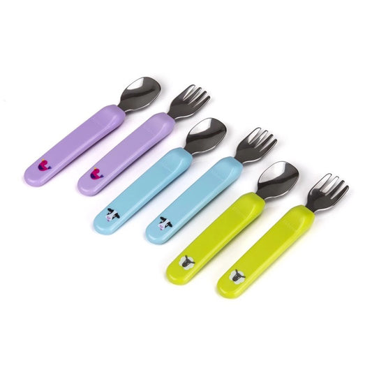 Kidsme Premier Spoon and Fork for Kids with Case
